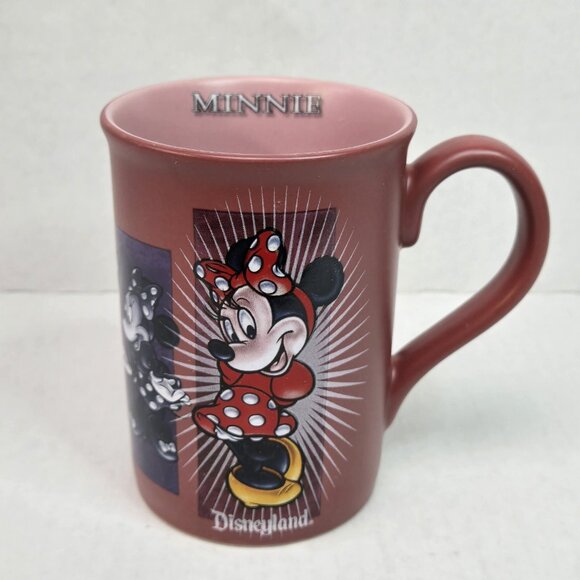 Walt Disney World Vintage Minnie Mouse Coffee Cup Pink Mauve 12oz Pottery Mug - Picture 1 of 6